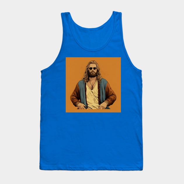 Fat Thor Dude Tank Top by Grassroots Green
